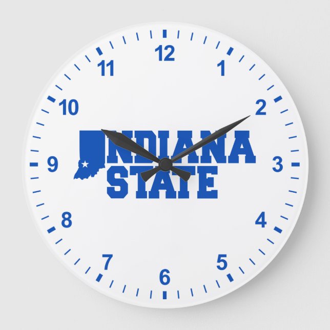 Grande Horloge Ronde Logo Indiana State (Recto)