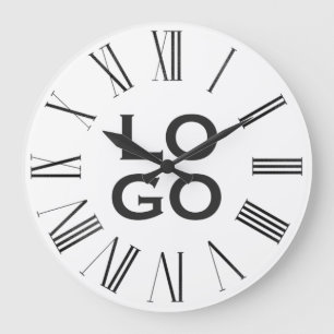 Grande Horloge Ronde Logo personnalisé de l'entreprise ou de l'entrepri