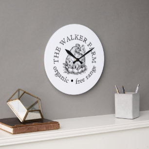 Grande Horloge Ronde Logo promotionnel personnalisé pour l'entreprise a