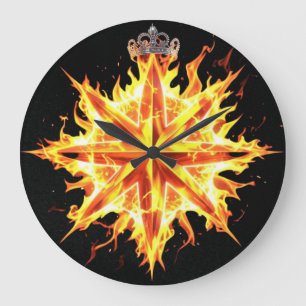 Grande Horloge Ronde Logo Straight Outta Irkalla / Étoile couronnée d'I