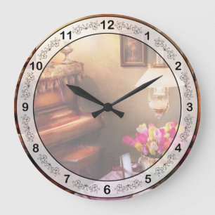 Grande Horloge Ronde Loisir - Piano - La salle de musique