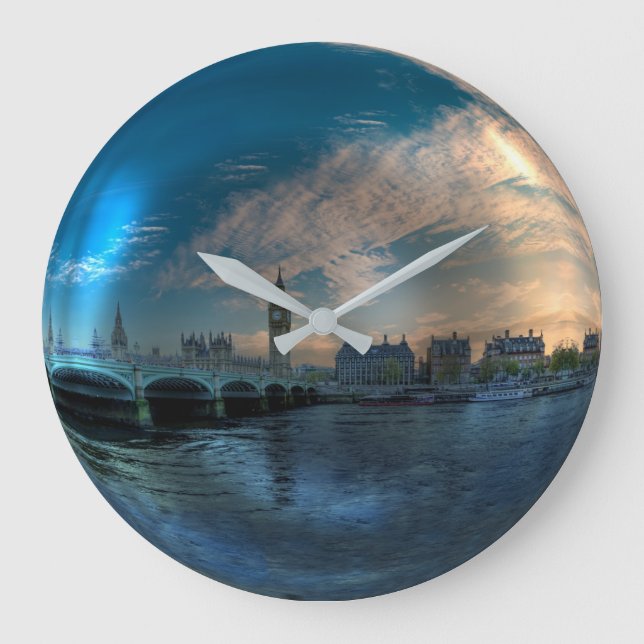 Grande Horloge Ronde London Westminster Cityscape Photo balle (Recto)