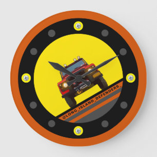 GRANDE HORLOGE RONDE LONG ISLAND DEFENDERS CLOCK