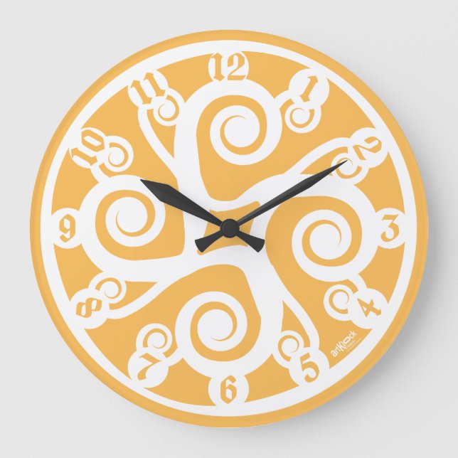 GRANDE HORLOGE RONDE LOVE ART KLOCK MULTI CELTIC SIMBOLS BY MASANSER (Recto)