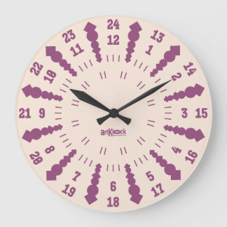 GRANDE HORLOGE RONDE LOVE ART KLOCK TWENTY FOUR/TWELVE BY MASANSER
