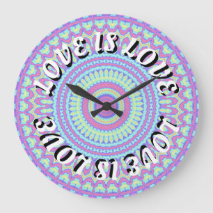 Grande Horloge Ronde Love Is Love Fierté