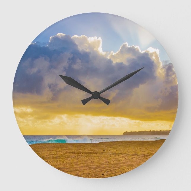 Grande Horloge Ronde Lumahai Beach, Kauai, Hawaii (Recto)
