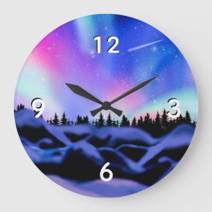 Grande Horloge Ronde Lumières rêvées
