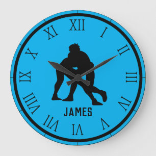 Grande Horloge Ronde Lutte PERSONNALISÉE