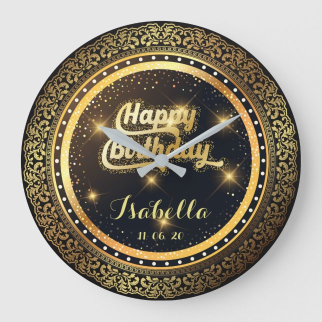 Grande Horloge Ronde Luxury birthday Wall Clock With light effects (Recto)