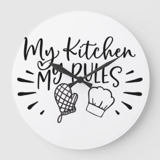 Grande Horloge Ronde Ma cuisine Mes règles