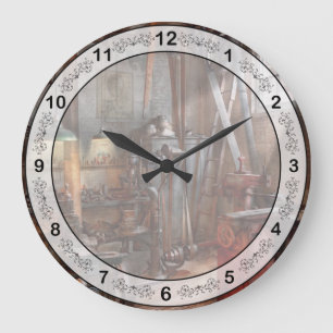 Grande Horloge Ronde Machiniste - L'atelier moderne