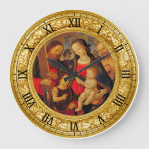 Grande Horloge Ronde Madonna et l'enfant