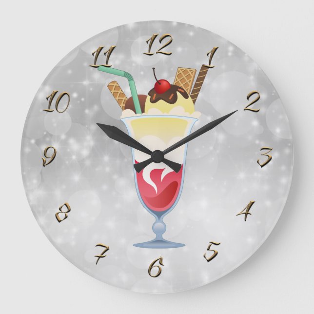 Grande Horloge Ronde Magasin d'Ice-Cream (Recto)
