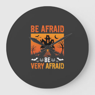 Grande Horloge Ronde Maison Hantée Halloween Soyez Craintifs Création