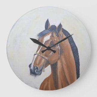 Grande Horloge Ronde Majestic Horse Portrait T-Shirt
