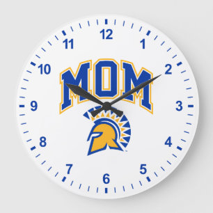 Grande Horloge Ronde Maman de Spartans d'état de San Jose