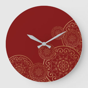 Grande Horloge Ronde Mandala 50 de luxe
