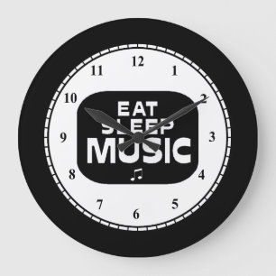 Grande Horloge Ronde Manger de la musique du sommeil