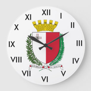 Grande Horloge Ronde Manteau de Malte d'horloge de bras