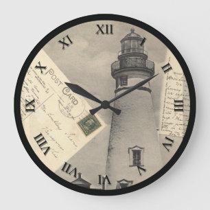 Grande Horloge Ronde Marblehead, Ohio Post Card Clock - 1909