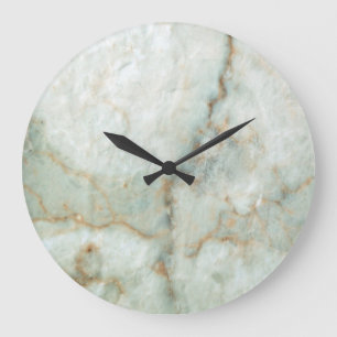 Grande Horloge Ronde Marbre blanc