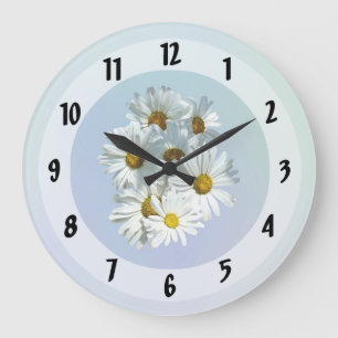 Grande Horloge Ronde Marguerites au soleil II