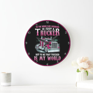 Grande Horloge Ronde Mari De Camion, Mon Monde Entier