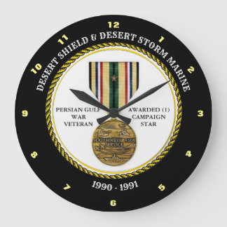 GRANDE HORLOGE RONDE MARINE 1 ÉTOILE / DESERT SHIELD & STORE