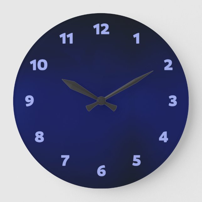 Grande Horloge Ronde Marine bleue (Recto)