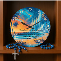 Mark 11:24 Réflexion de couchage de la croix pacif