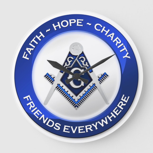 Grande Horloge Ronde Masonic Wall Clock (Recto)