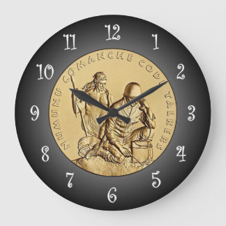 Grande Horloge Ronde Médaille de bronze des marcheurs de code de la com