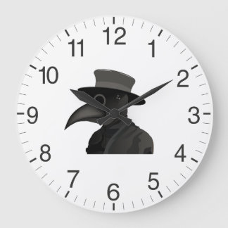 Grande Horloge Ronde Médecin de la peste médiévale