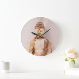 Grande Horloge Ronde Méditation du Bouddha
