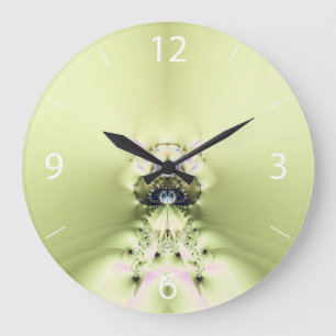 Grande Horloge Ronde Méditation verte