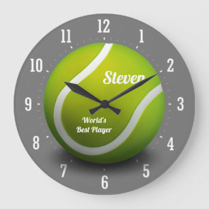 Grande Horloge Ronde Meilleur joueur du monde de tennis   Drôle