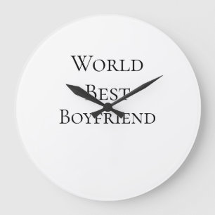 Grande Horloge Ronde Meilleur mari petit ami homme journée de la Saint-