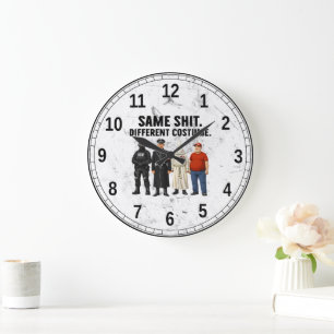 Grande Horloge Ronde Même Différent Costume
