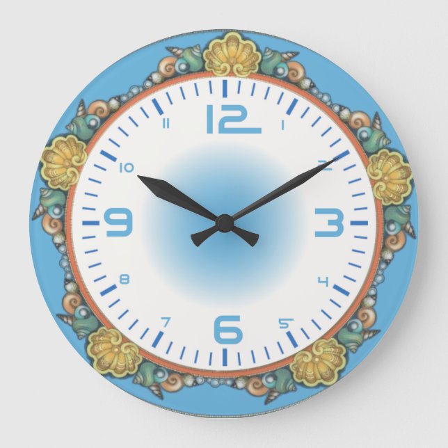 Grande Horloge Ronde Mer bleue (Recto)