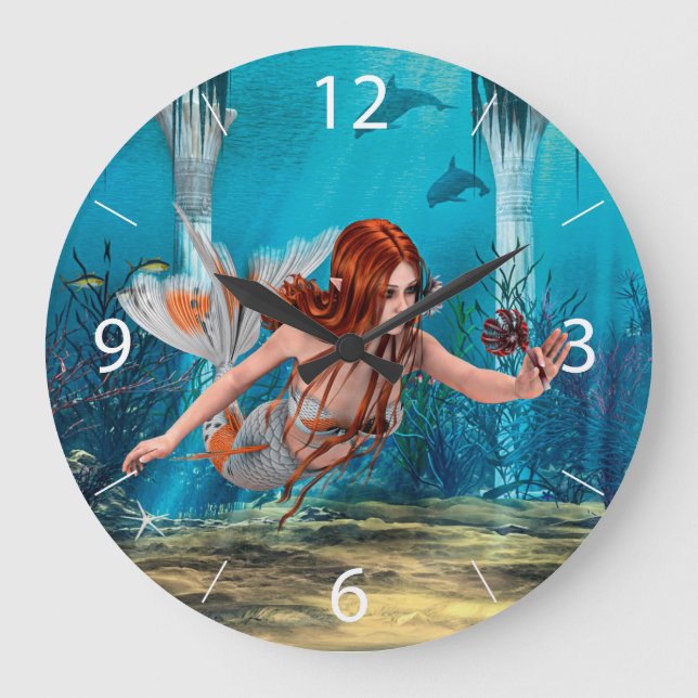Grande Horloge Ronde Mermaid and Sea Lily (Recto)