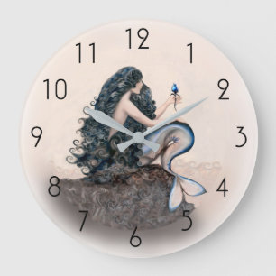 Grande Horloge Ronde Mermaid Mermaids Imaginaire mythe