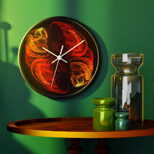 Grande Horloge Ronde Métamorphose Arrondi Abstrait