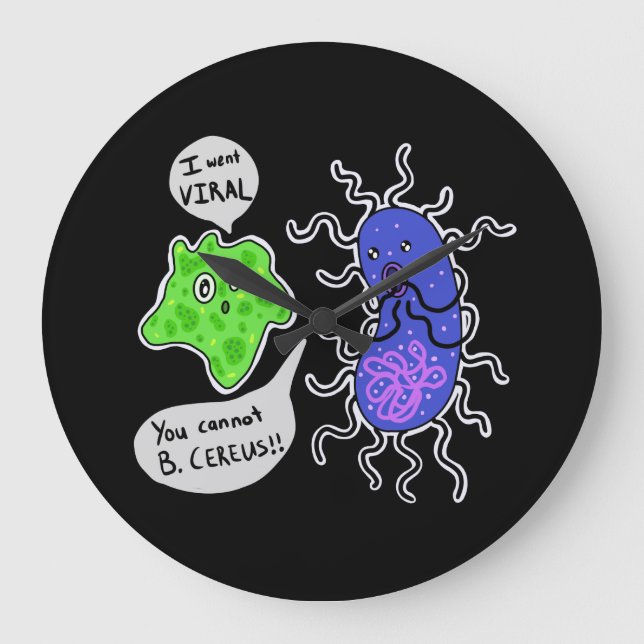Grande Horloge Ronde Microbes viraux (Recto)