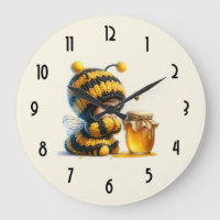 Mignonne fille en costume d'abeille avec miel