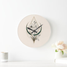 Minimalist Geometric Gold Orchid Luxury Acrylic