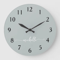 Minimaliste Signature Script Monogramme Vert Sauge