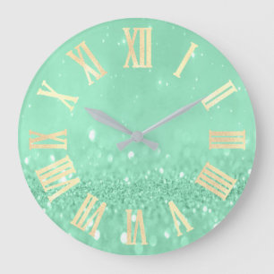 Grande Horloge Ronde Mint Green Gold