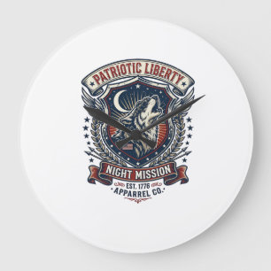 Grande Horloge Ronde Mission de nuit patriotique Patriot Wolf Militaire