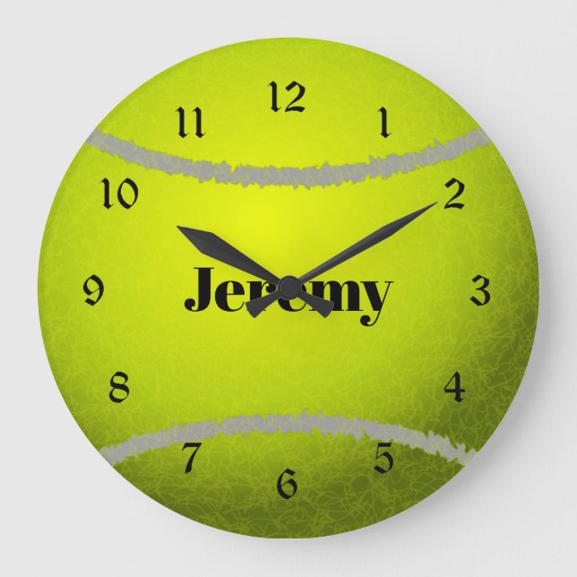 Grande Horloge Ronde Modèle de balle de tennis (Recto)